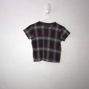 LIKE NEW brandy melville plaid tee
